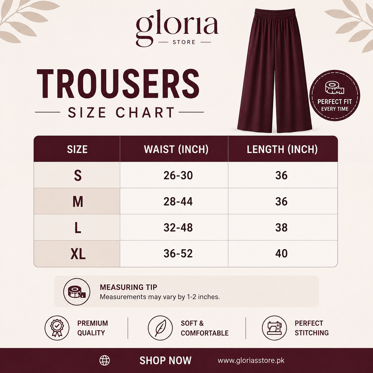 Pack of 4 Trousers
