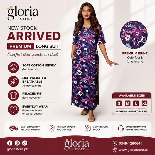 Purple Floral Print summer suit